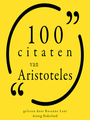 cover image of 100 citaten van Aristoteles